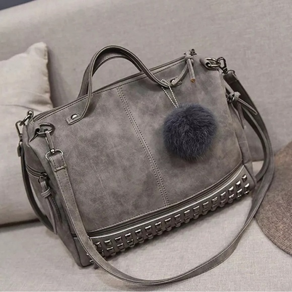 Fierce Vixen Handbags - Moto Bag in Gray
